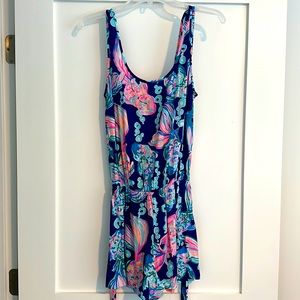 Lily Pulitzer romper. Size 4. Removable sash belt.